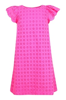 Розовое платье с ажурной отделкой Polo Ralph Lauren Kids