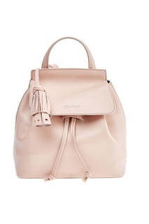 Розовый кожаный рюкзак Santoni
