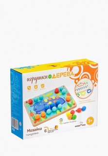 Набор игровой Игрушки из дерева Мозаика-шнуровка