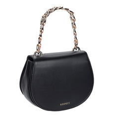 Черная сумка с цепочкой через плечо Respect