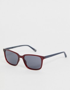Серые солнцезащитные очки в квадратной оправе Ted Baker - Серый