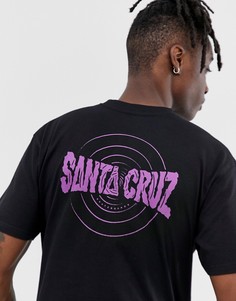 Черная футболка с принтом Santa Cruz Ripple - Черный
