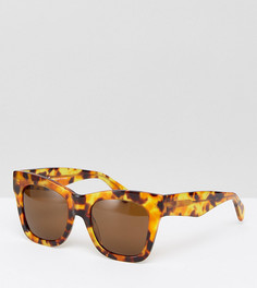 Черепаховые солнцезащитные очки Weekday - Мульти