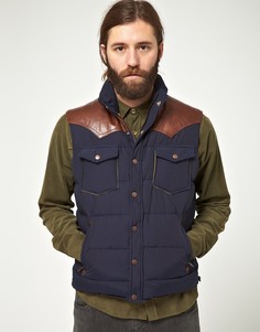 Утепленный пуховый жилет Penfield Stapleton - Синий