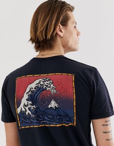 Черная футболка Quiksilver The Original Mountain & Wave - Черный
