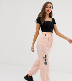 Спортивные штаны из переработанных материалов с логотипом сбоку и застежками-тогл Ellesse - Розовый