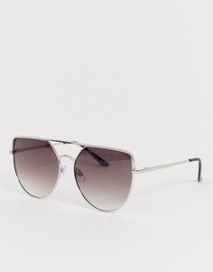 Солнцезащитные очки с прямым верхом Jeepers Peepers - Серебряный