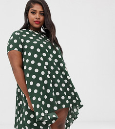 Свободное платье в горошек AX Paris - Мульти