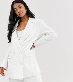 Двубортный свадебный пиджак ASOS EDITION Petite - Белый