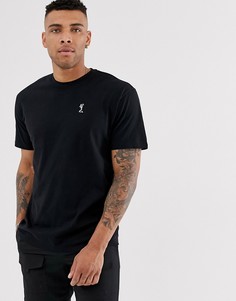 Черная oversize-футболка Religion - Черный