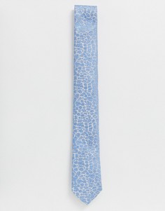 Синий галстук с леопардовым принтом Twisted Tailor - Синий