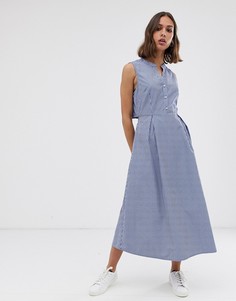 Платье в полоску с открытой спиной Selected Femme - Мульти