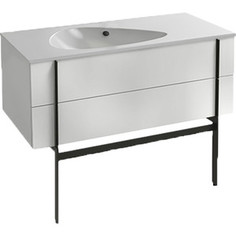 Тумба с раковиной Jacob Delafon Nouvelle Vague 120 белый блестящий (EB3035-G1C, EXAP112-Z-00)