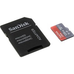Карта памяти Sandisk 128GB microSDXC Class 10 Ultra (SD адаптер) UHS-I A1 100MB/s (SDSQUAR-128G-GN6IA)