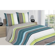 Комплект постельного белья Ecotex 1,5 сп, поплин Поэтика Мармарис (4660054341793)