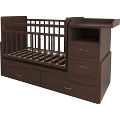 Кроватка трансформер Valle Allegra шоколад (VA8809)