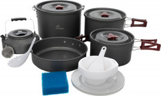Набор посуды: 3 котелка, сковорода, чайник Fire-Maple FMC-212