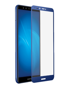 Аксессуар Защитное стекло DF для Honor 7A Pro/Y6 /Honor 7C/Y6 Prime 2018 Fullscreen+Fullglue hwColor-54 Blue