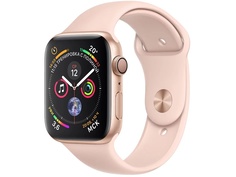 Умные часы APPLE Watch Series 4 40mm Gold Aluminium Case with Pink Sand Sport Band MU682RU/A