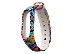 Aксессуар Ремешок Activ for Xiaomi Mi Band 2 Silicone принт 05 90326