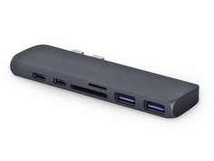 Хаб USB Gurdini HUB Type - C to HDMI/USB/Card reader для APPLE MacBook Graphite 905828