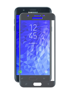 Аксессуар Стекло противоударное Gurdini для Samsung Galaxy J7 Pro 2.5D Black 908087
