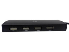 Хаб USB Digma 4 Ports USB 2.0 Black HUB-4U2.0-UC-B