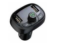 FM-Трансмиттер Baseus T-Typed Bluetooth MP3 Charger With Car Holder Black CCALL-TM01