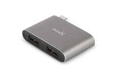 Хаб USB Moshi USB Type-C - Dual USB-A Grey 99MO084214