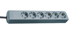 Удлинитель Brennenstuhl Eco-Line 6 Sockets 1.5m Metallic 1159440015