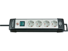 Удлинитель Brennenstuhl Premium-Line 4 Sockets 5m Black-Light Grey 1951540101
