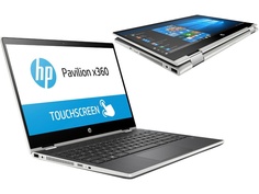 Ноутбук HP Pavilion x360 14-cd0018ur Silver 4JV27EA (Intel Core i5-8250U 1.6 GHz/4096Mb/256Gb SSD/nVidia GeForce MX130 2048Mb/Wi-Fi/Bluetooth/Cam/14.0/1920x1080/Windows 10 Home 64-bit)