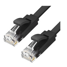 Сетевой кабель GCR Premium UTP 30AWG cat.6 RJ45 T568B 0.5m Black GCR-LNC616-0.5m Greenconnect