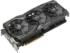 Видеокарта ASUS AMD Radeon RX 580 1360Mhz PCI-E 3.0 8192Mb 8000Mhz 256 bit DVI HDMIx2 HDCP ROG-STRIX-RX580-O8G-GAMING