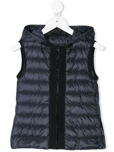 Moncler Kids жилет с капюшоном