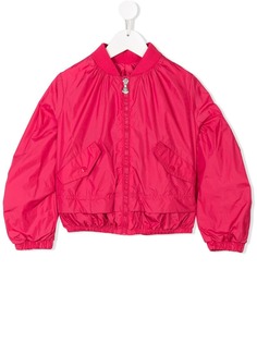Moncler Kids куртка-бомбер с двойным подолом