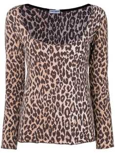 Dolce & Gabbana Pre-Owned блузка 1990-х годов с леопардовым принтом