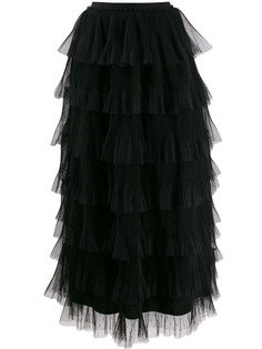 Red Valentino юбка с оборками из тюля