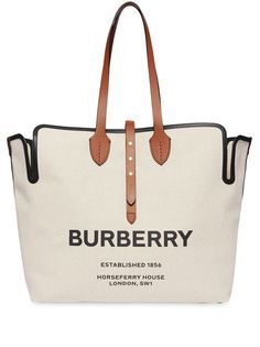 Burberry объемная парусиновая поясная сумка