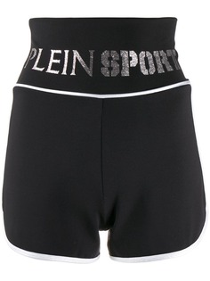 Plein Sport спортивные шорты с логотипом