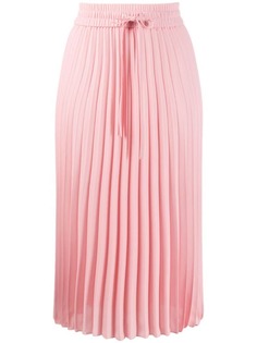 Red Valentino плиссированная юбка с кулиской