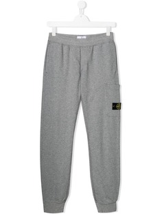 Stone Island Junior спортивные брюки с логотипом