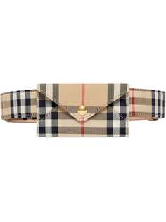 Burberry ремень в клетку Vintage Check с конвертом