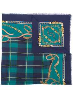 Hermès Pre-Owned платок в клетку тартан