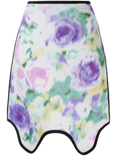 Calvin Klein 205W39nyc юбка асимметричного кроя с цветочным принтом