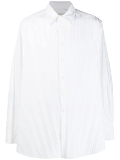 Valentino плиссированная рубашка с длинными рукавами
