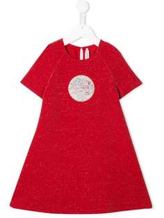 Baby Dior платье-футболка с нашивкой