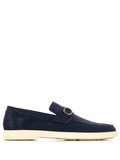 Santoni лоферы с контрастной подошвой