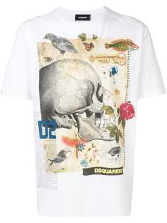 Dsquared2 футболка с принтом черепа