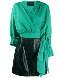 Christian Pellizzari платье мини с запахом